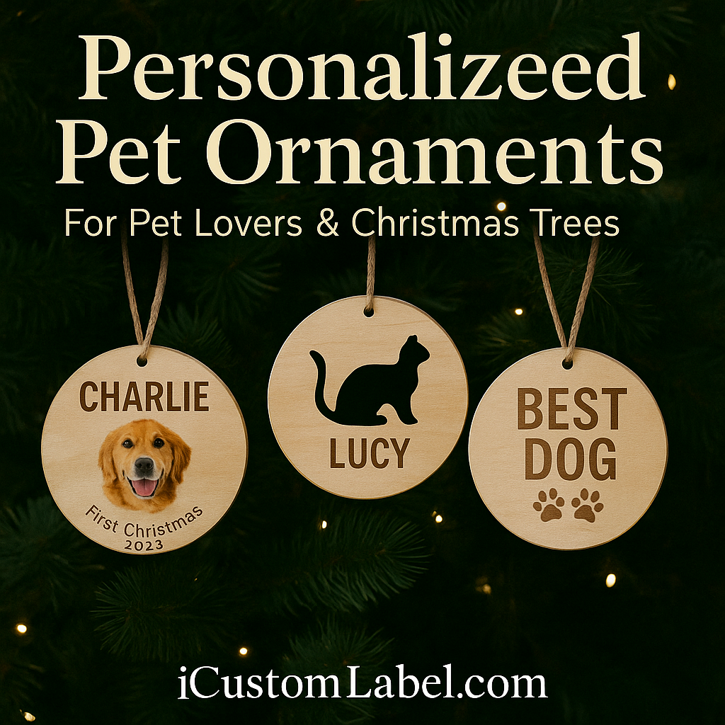 Personalized Pet Ornaments – Custom Holiday Keepsakes for Dogs, Cats & More
