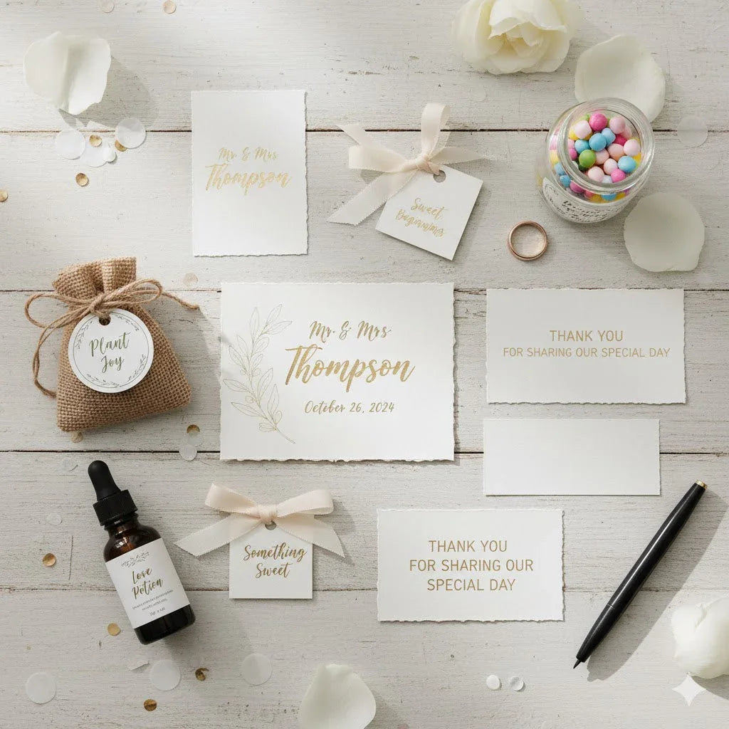 Personalized Wedding Labels That Add Elegance to Your Big Day