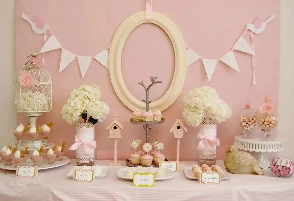 Pink Birdies Baby Shower - iCustomLabel