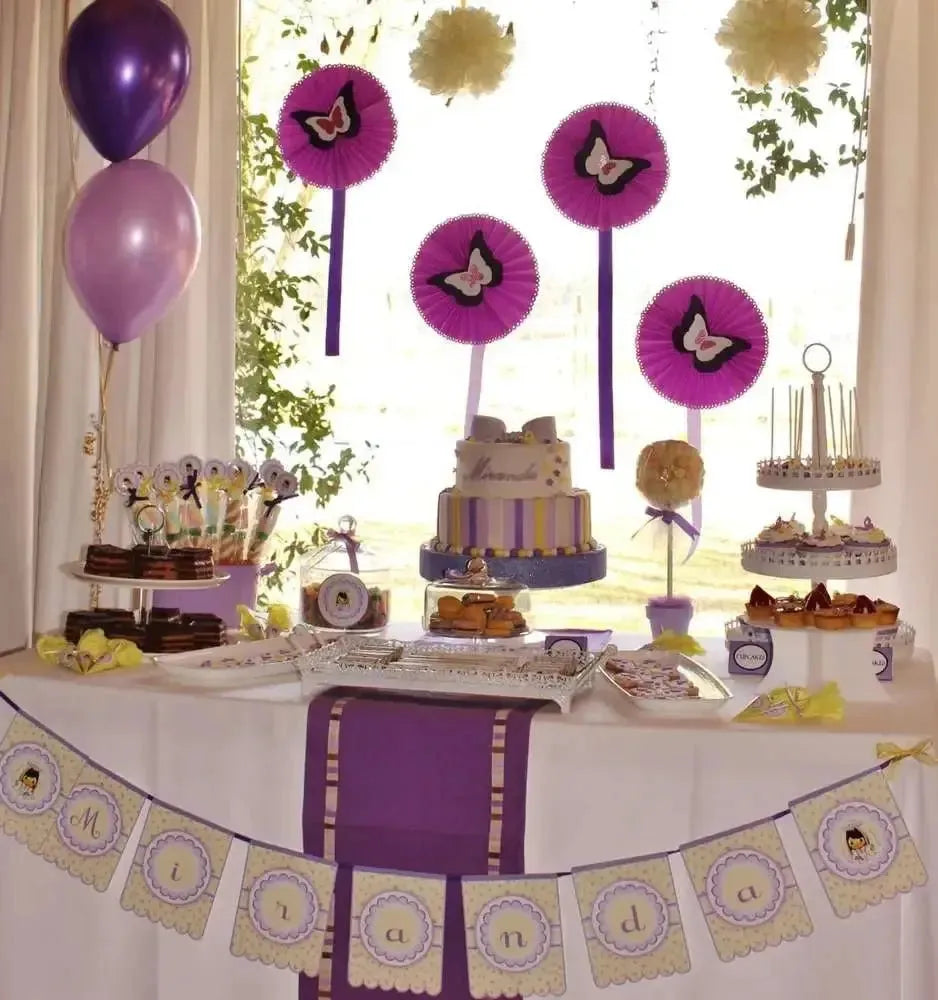 Purple Birthday Bash - iCustomLabel