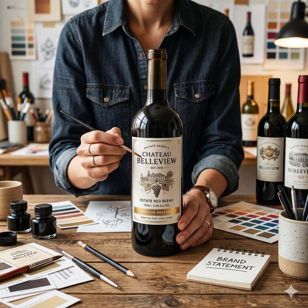 The Custom Wine Label Guide: How Every Bottle Becomes a Brand Statement