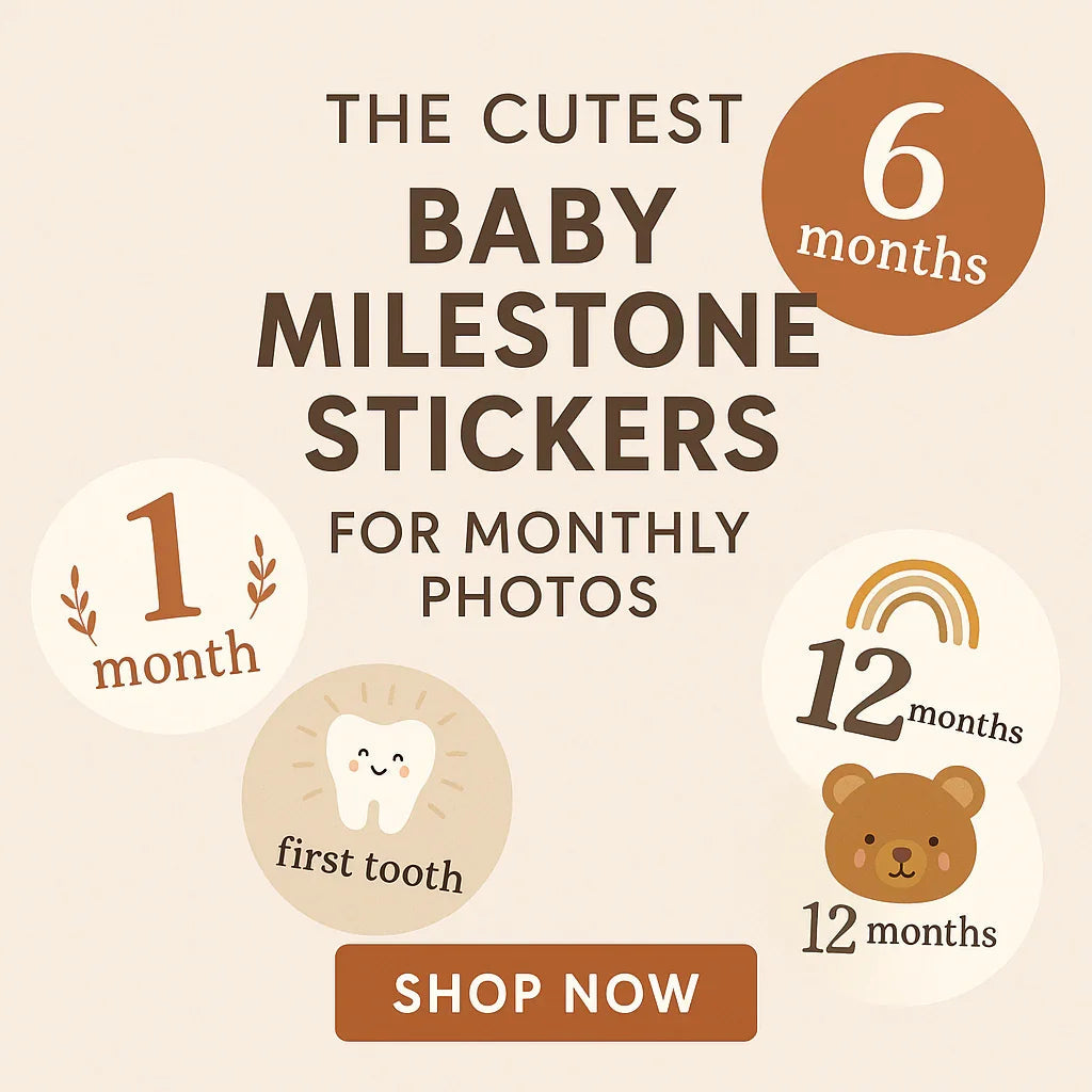 Baby Milestone Stickers | Monthly Baby Photo Stickers – iCustomLabel