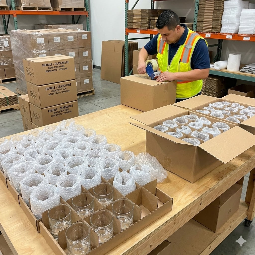 Bulk Corporate Gifts: How to Order Custom Glassware Safely