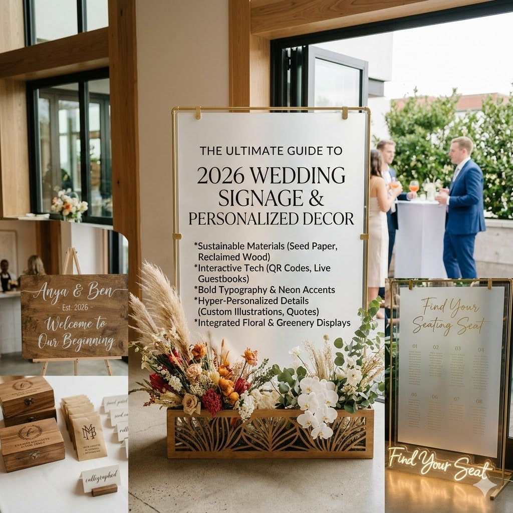The Ultimate Guide to 2026 Wedding Signage and Personalized Decor
