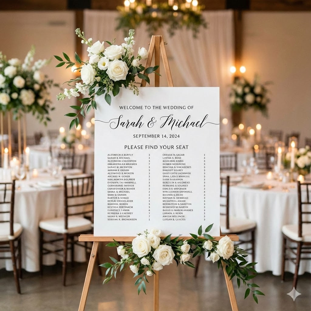 The Ultimate Guide to Personalized Wedding Signs & Seating Charts