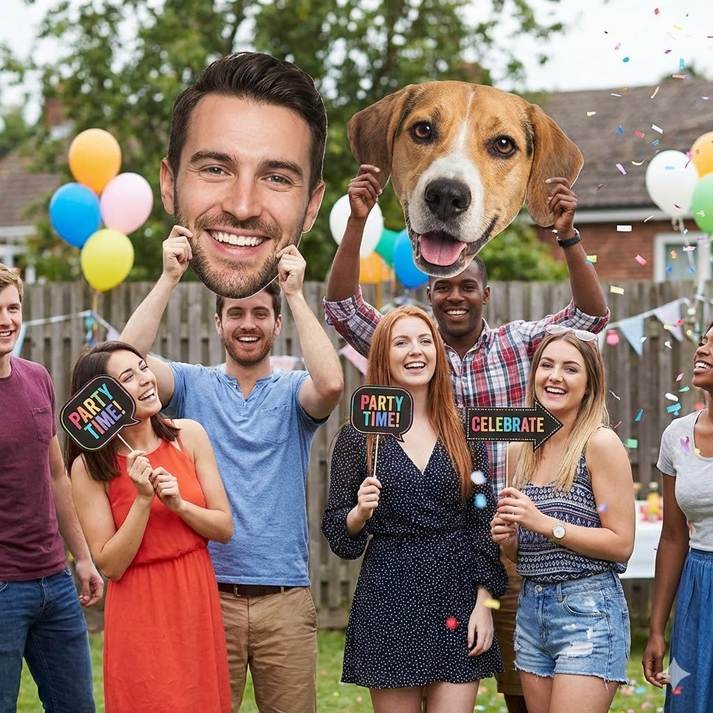 Trend Alert: "Big Head" Cutouts and Photo Signs for Parties