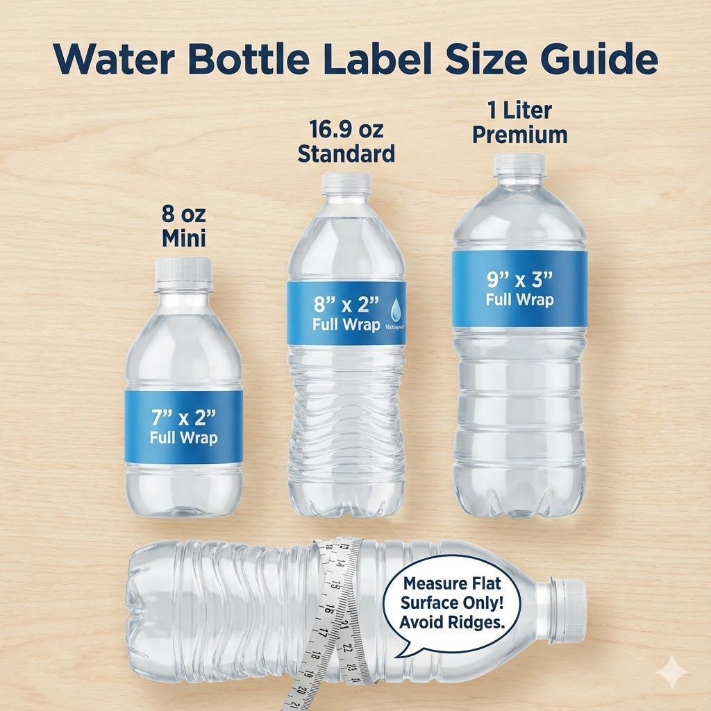 Water Bottle Label Size Guide: Find the Perfect Fit & Material