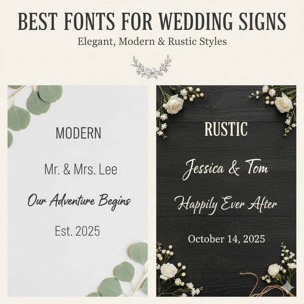 Matching Your Seating Chart and Welcome Sign: How to Coordinate Designs