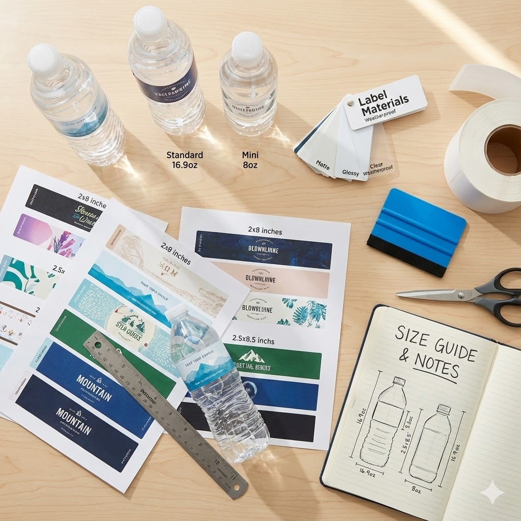 Water Bottle Label Size Guide: Find the Perfect Fit & Material