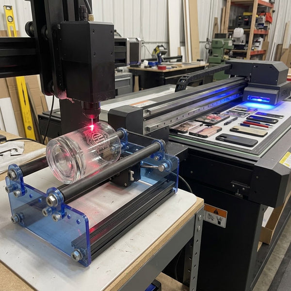 Rotary Laser Engraving vs. Flatbed UV Printing on Drinkware: A Technical Deep-Dive