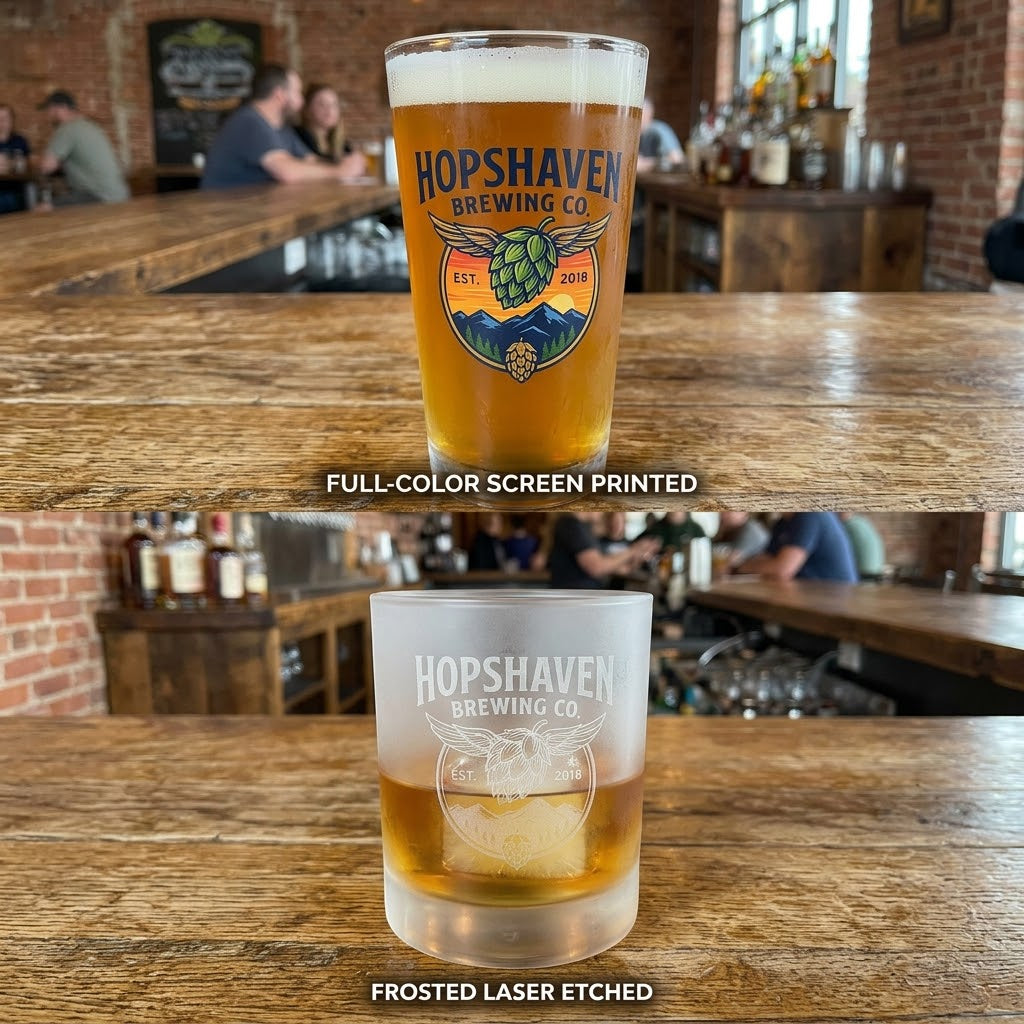 Screen Printing vs. Laser Etching on Glass: The Full Comparison Matrix