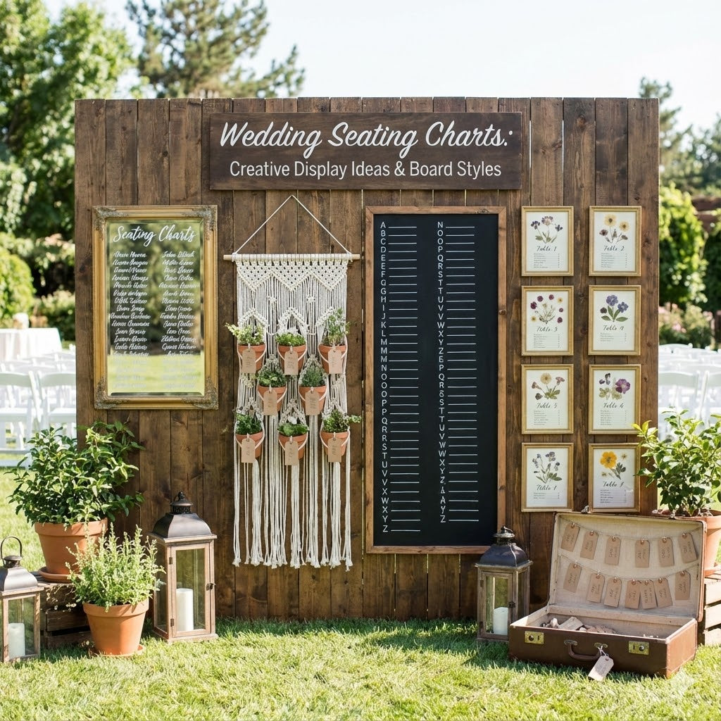 Wedding Seating Charts: Creative Display Ideas & Board Styles