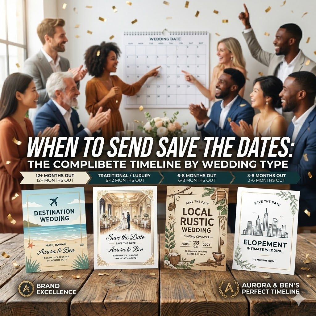 When to send save the dates: the complete timeline by wedding type