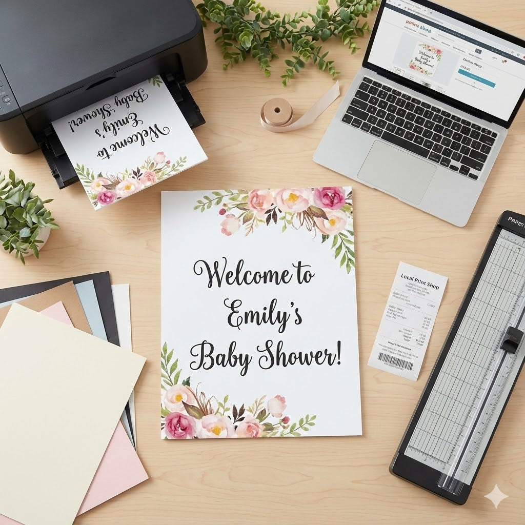 Where to Print Baby Shower Welcome Signs: Your Complete Guide