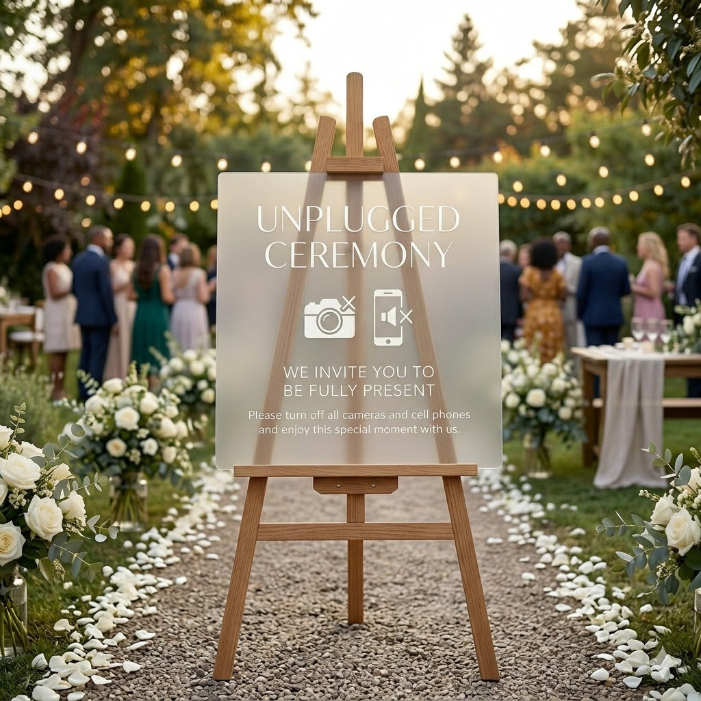 Custom Unplugged Ceremony Signs