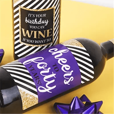 Birthday Wine Labels - iCustomLabel