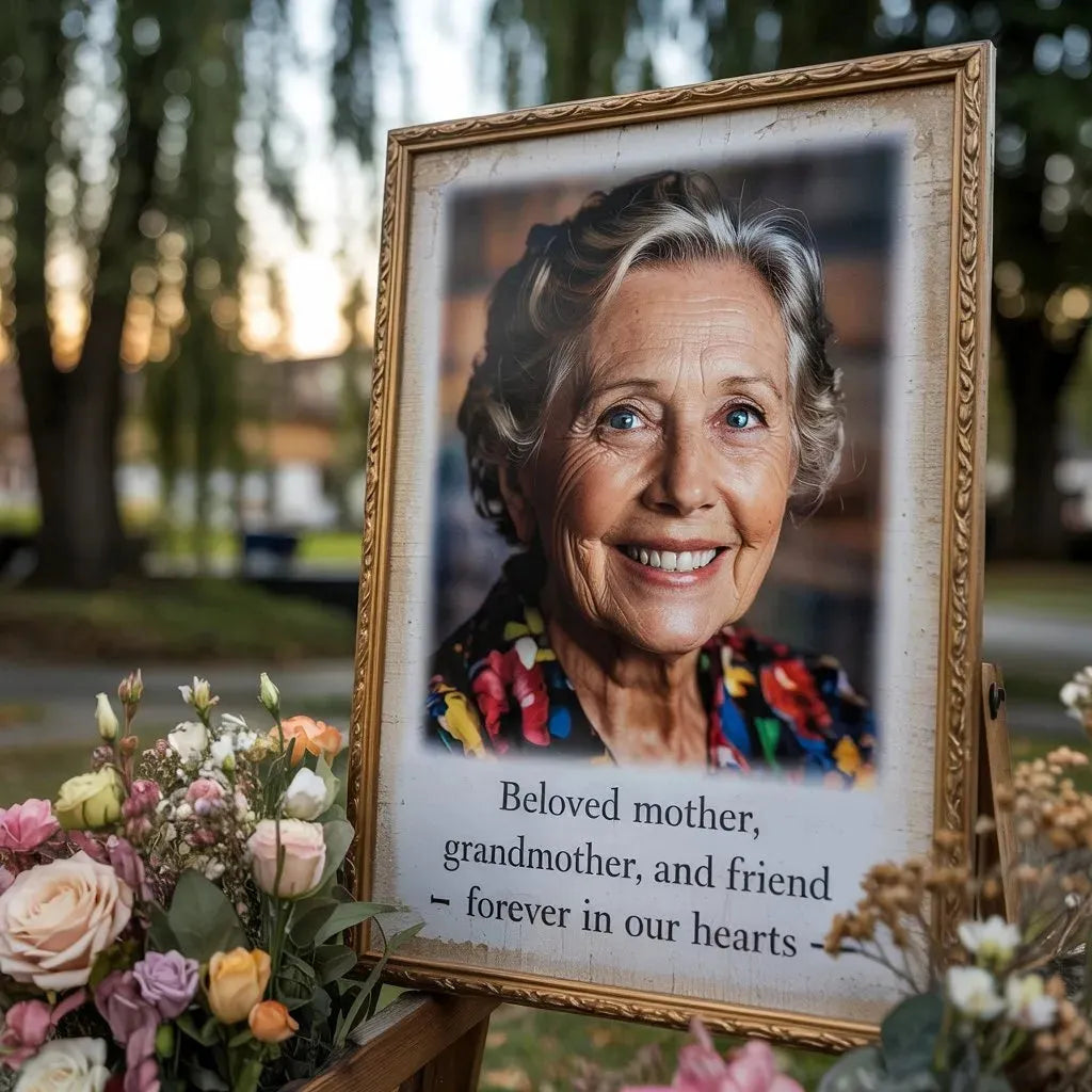 Custom Funeral Posters - Memorial Tribute Prints - iCustomLabel