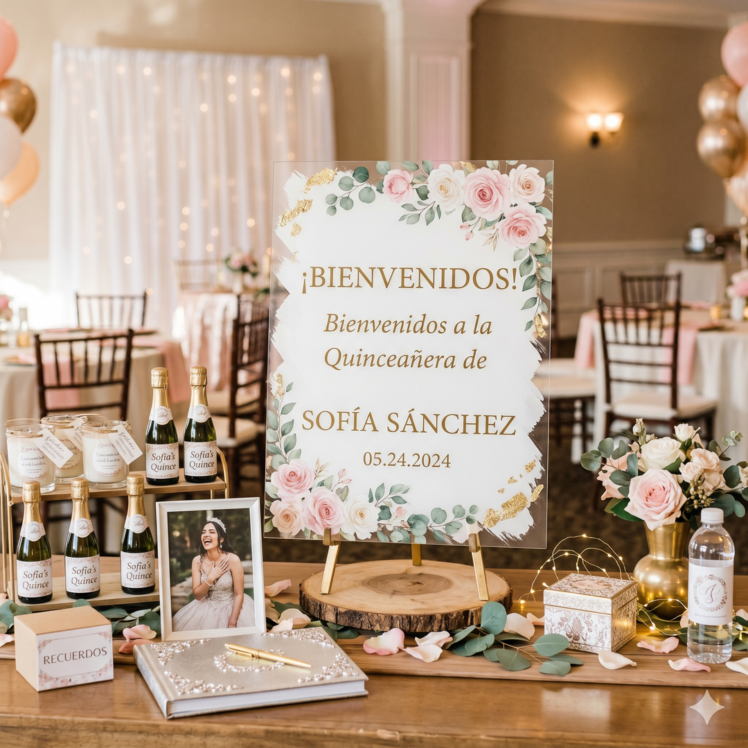 Custom Quinceañera Labels, Decorations & Party Supplies