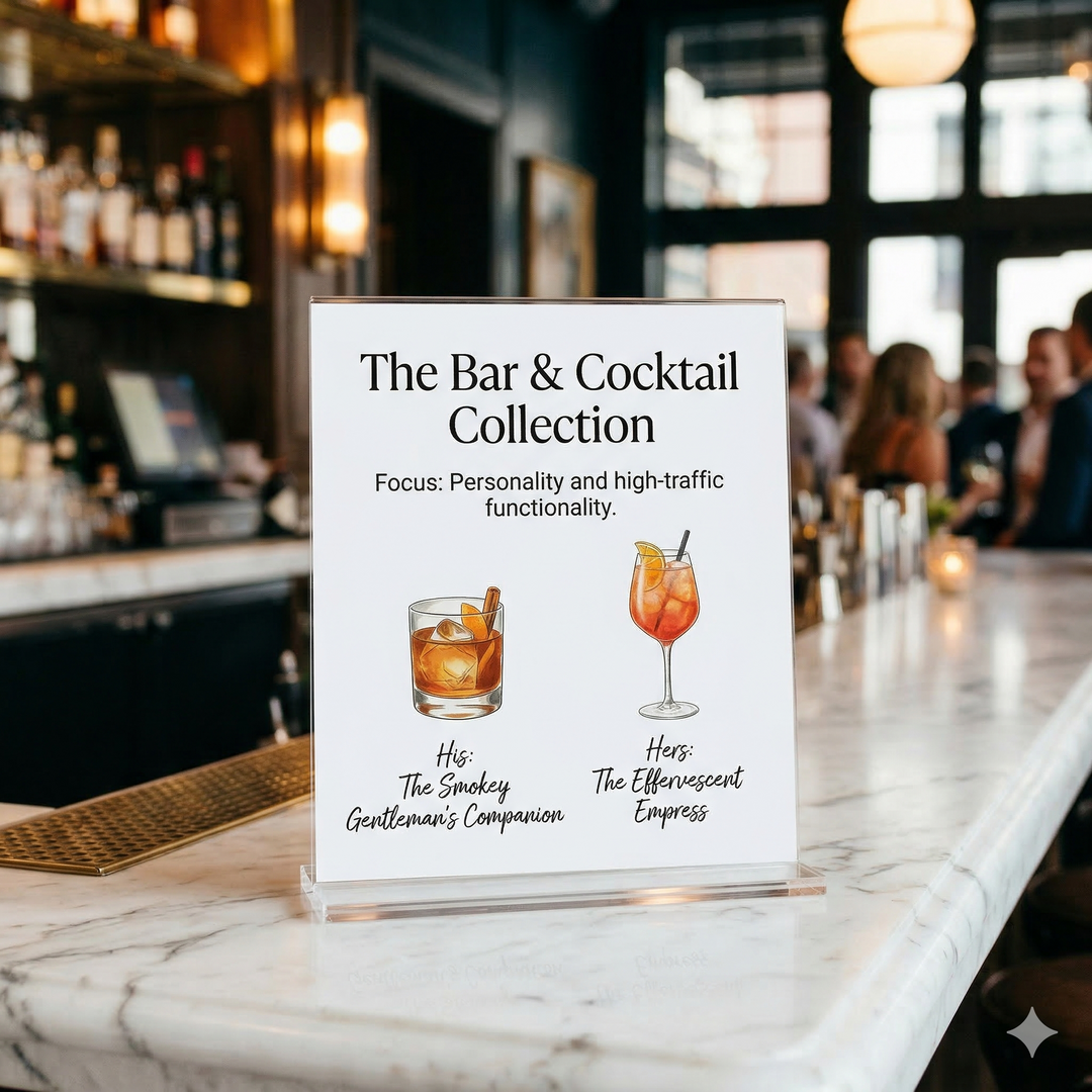 Custom Wedding Bar Menu Signs – Signature Drink Signage