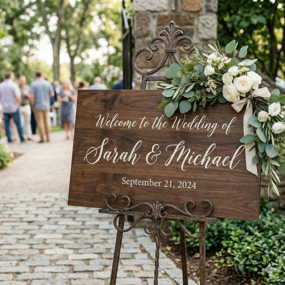 Custom Wooden Wedding Signs