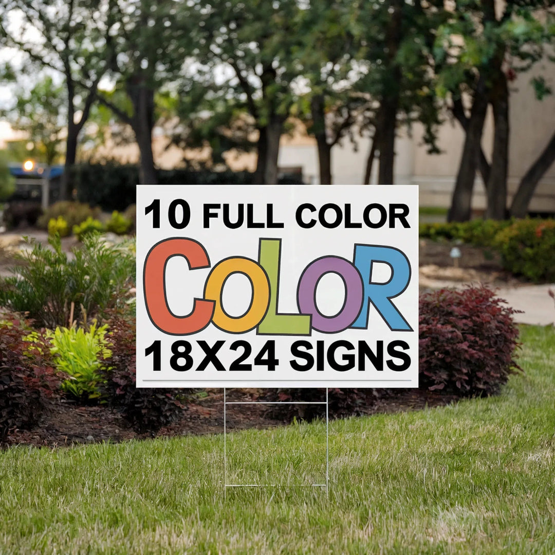 Custom Yard Signs in Tampa for Business, Events, & Political Campaigns - iCustomLabel