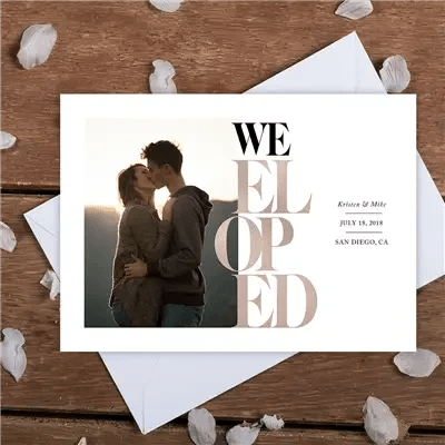 Elopement Invitations - iCustomLabel