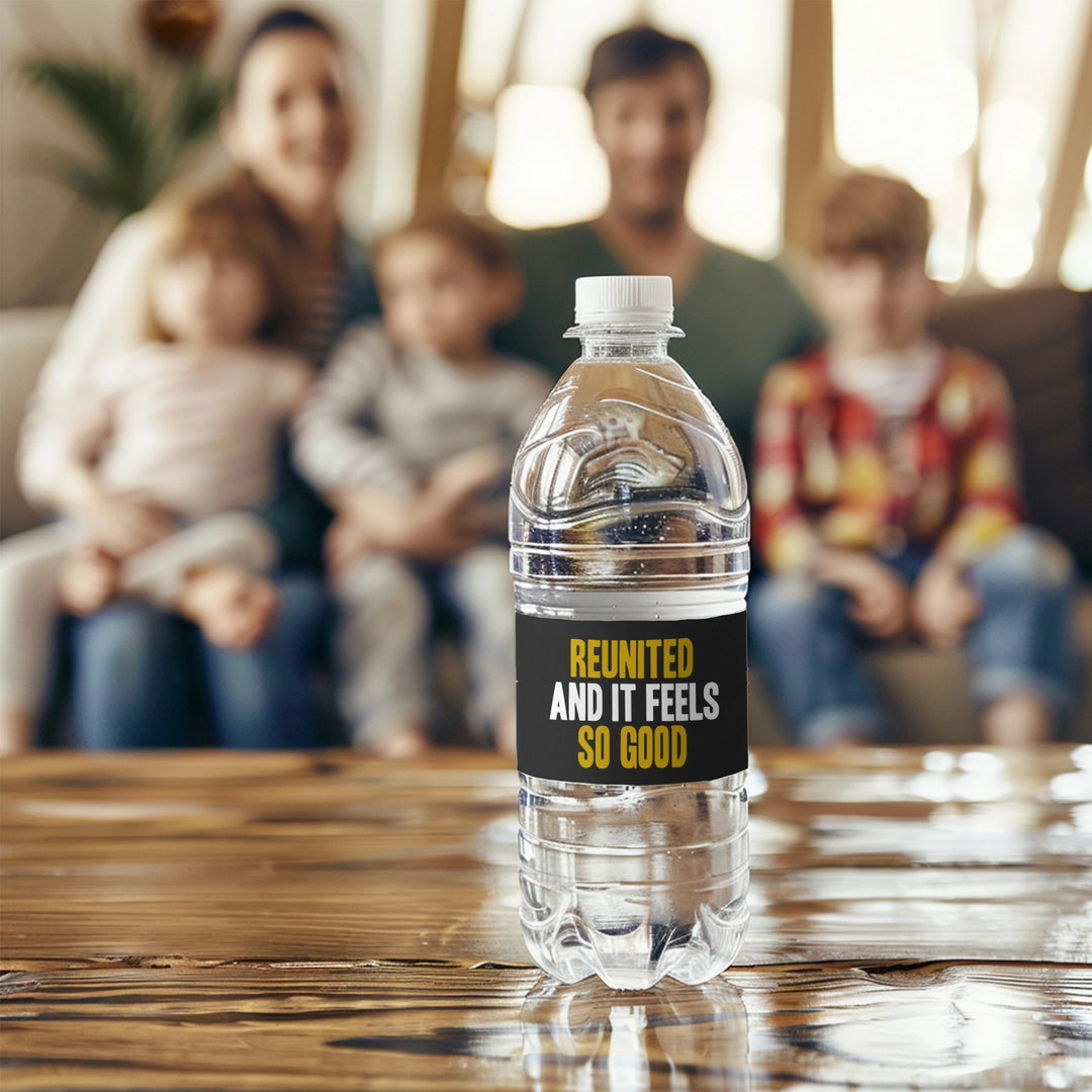 Family Reunion Water Bottle Labels - iCustomLabel