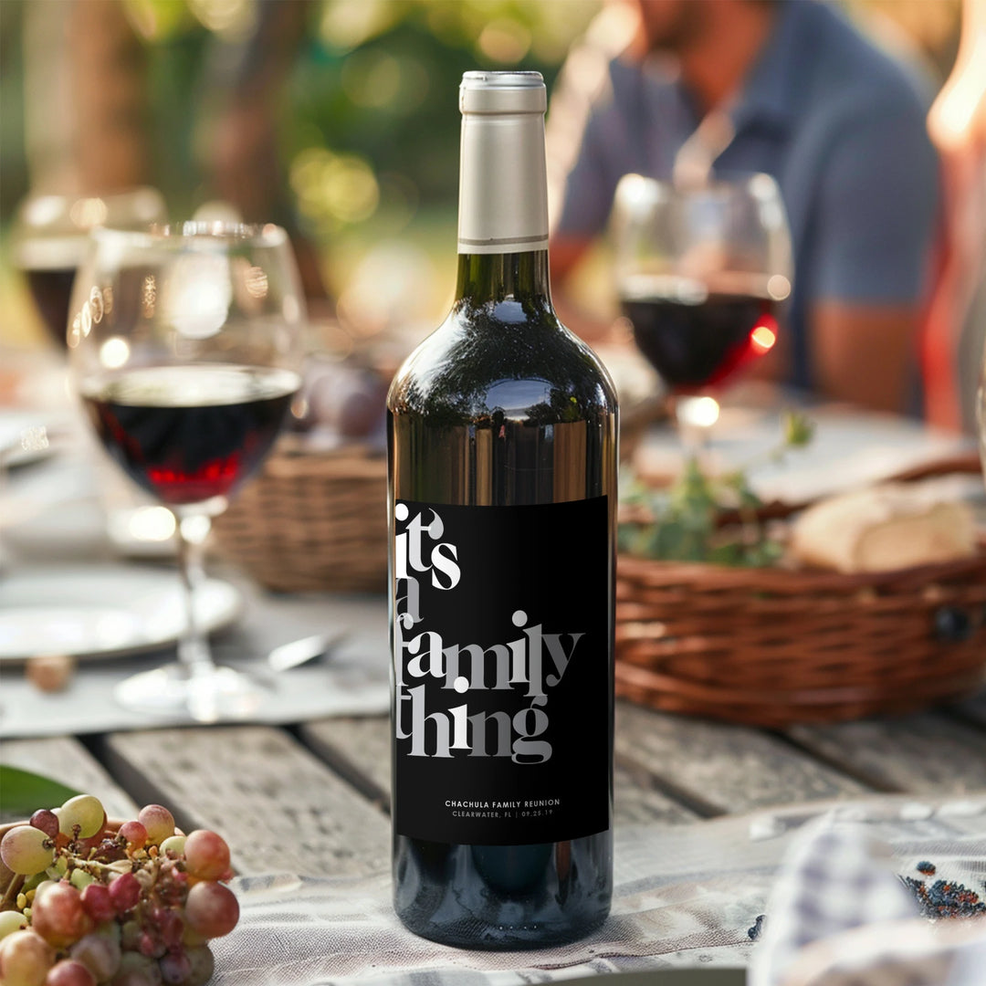 Family Reunion Wine Labels - iCustomLabel
