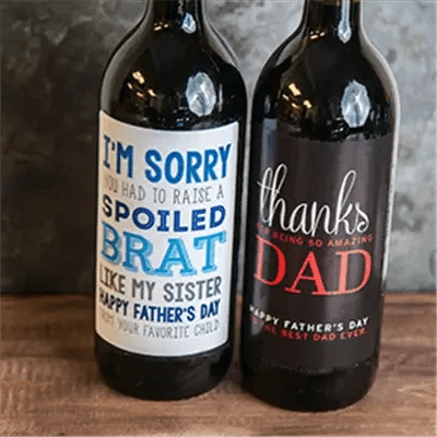 Fathers Day Wine Labels - iCustomLabel