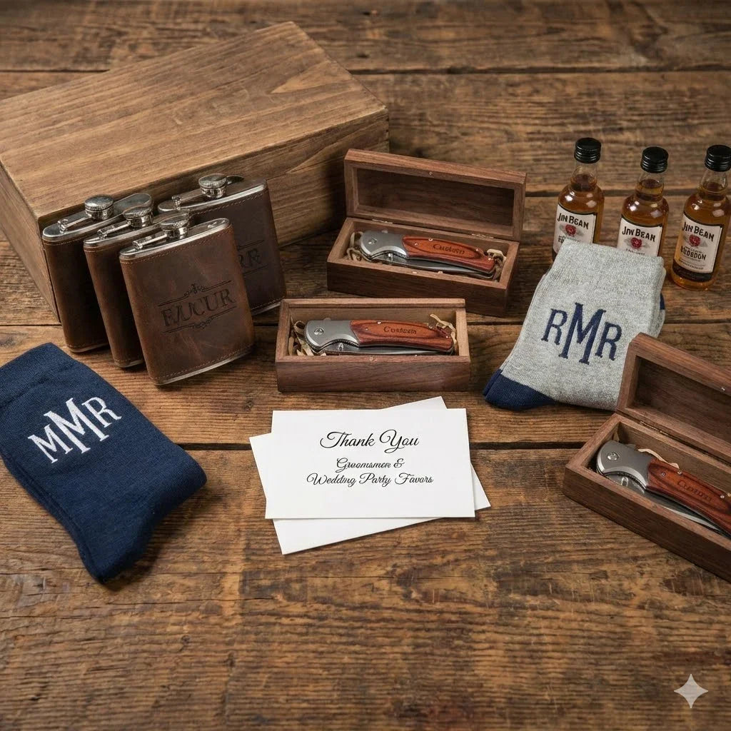 Groomsmen Gifts & Wedding Party Favors - iCustomLabel