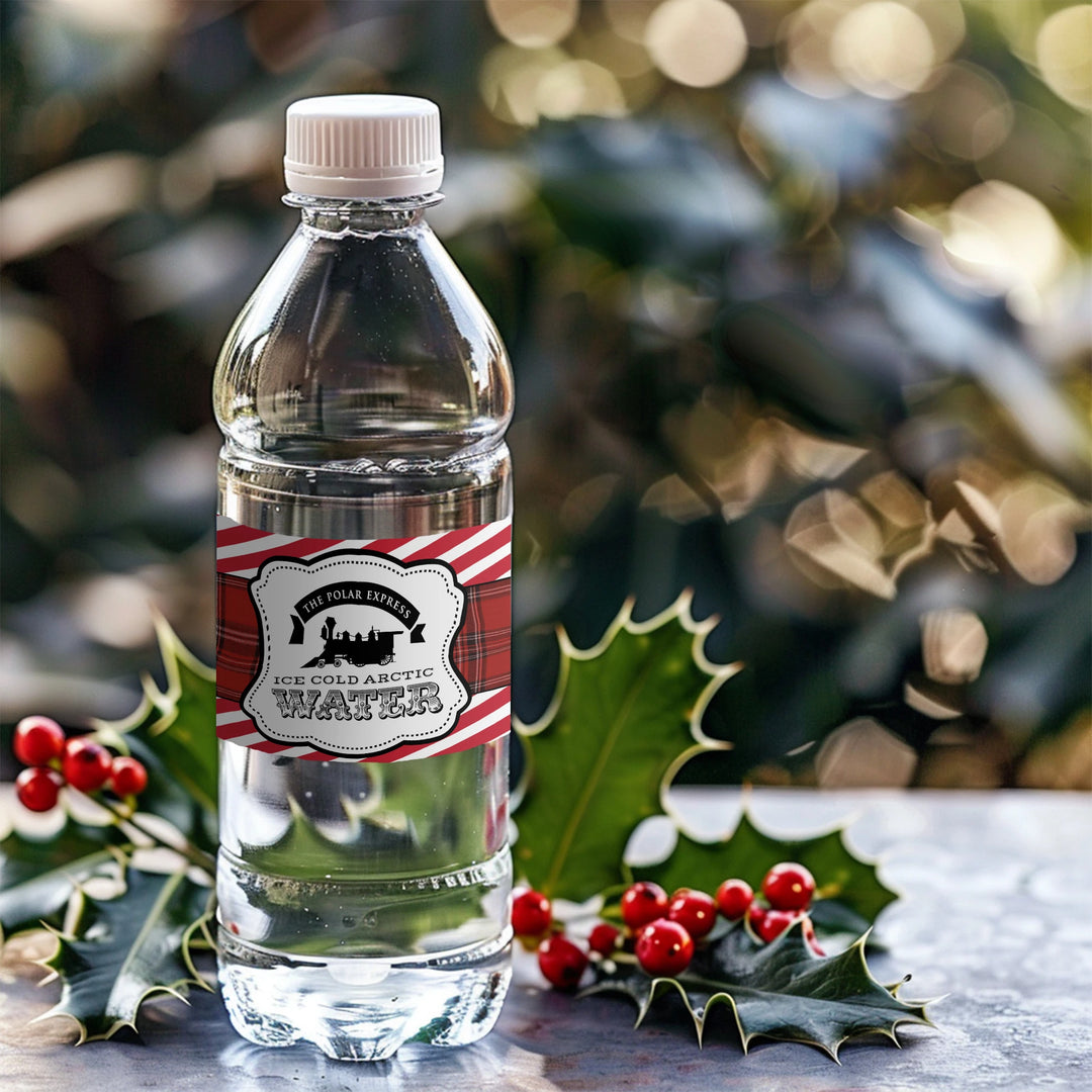 Holiday Water Bottle Labels - iCustomLabel