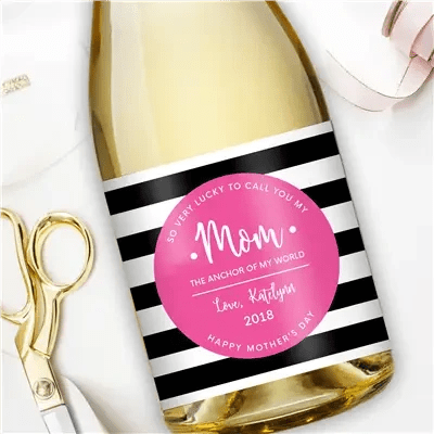 Mothers Day Champagne Labels - iCustomLabel