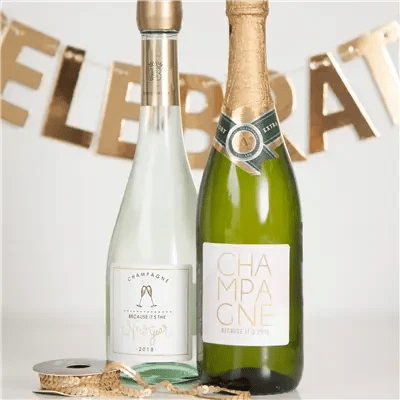 New Years Champagne Labels - iCustomLabel