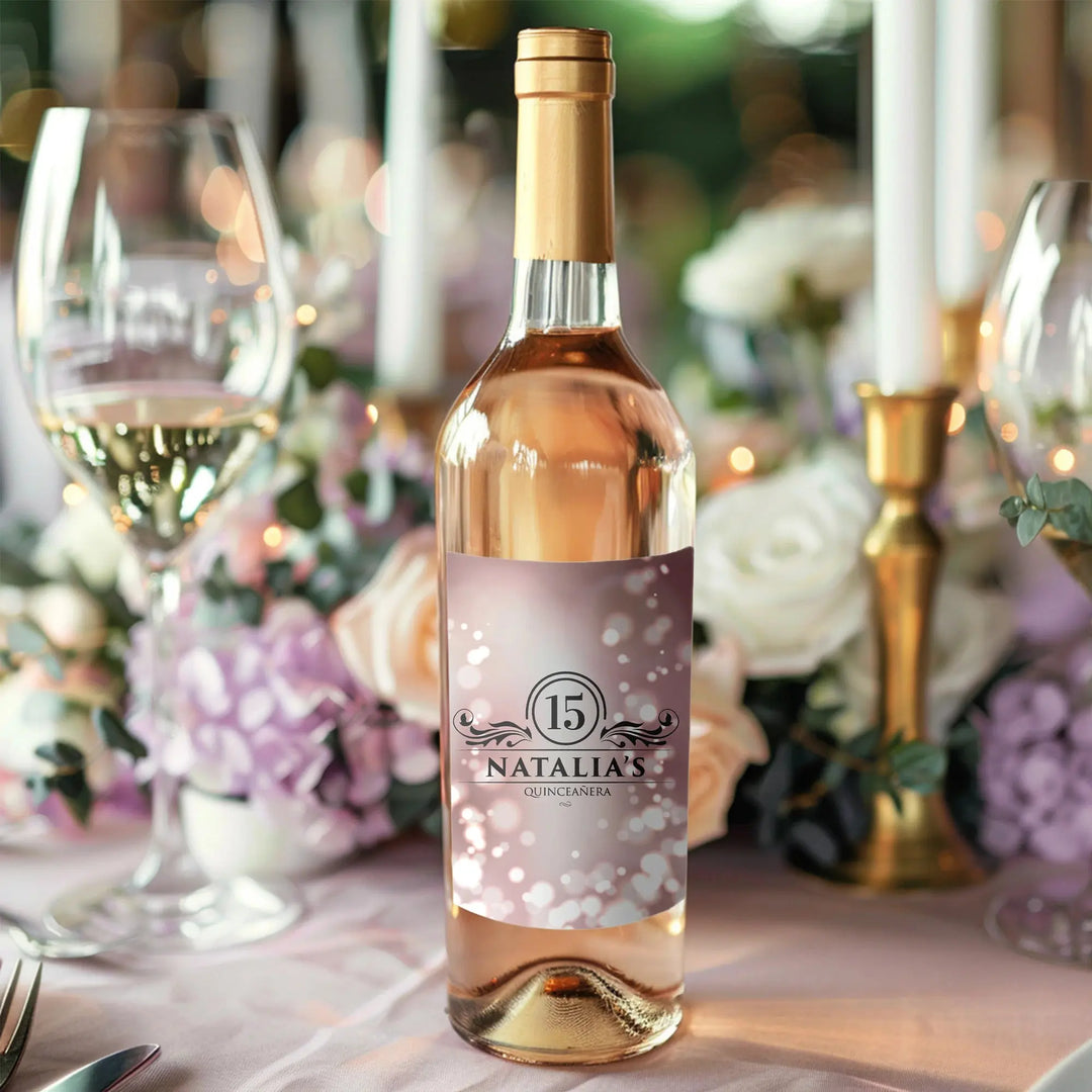 Quinceanera Wine Labels - iCustomLabel