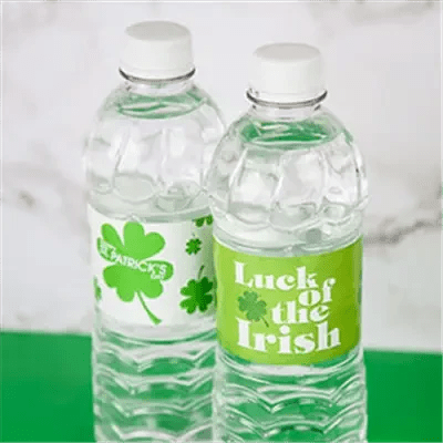 St Patricks Day Water Labels - iCustomLabel