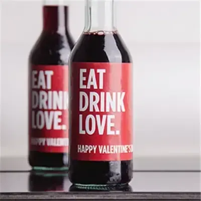 Valentines Day Mini Wine Labels - iCustomLabel