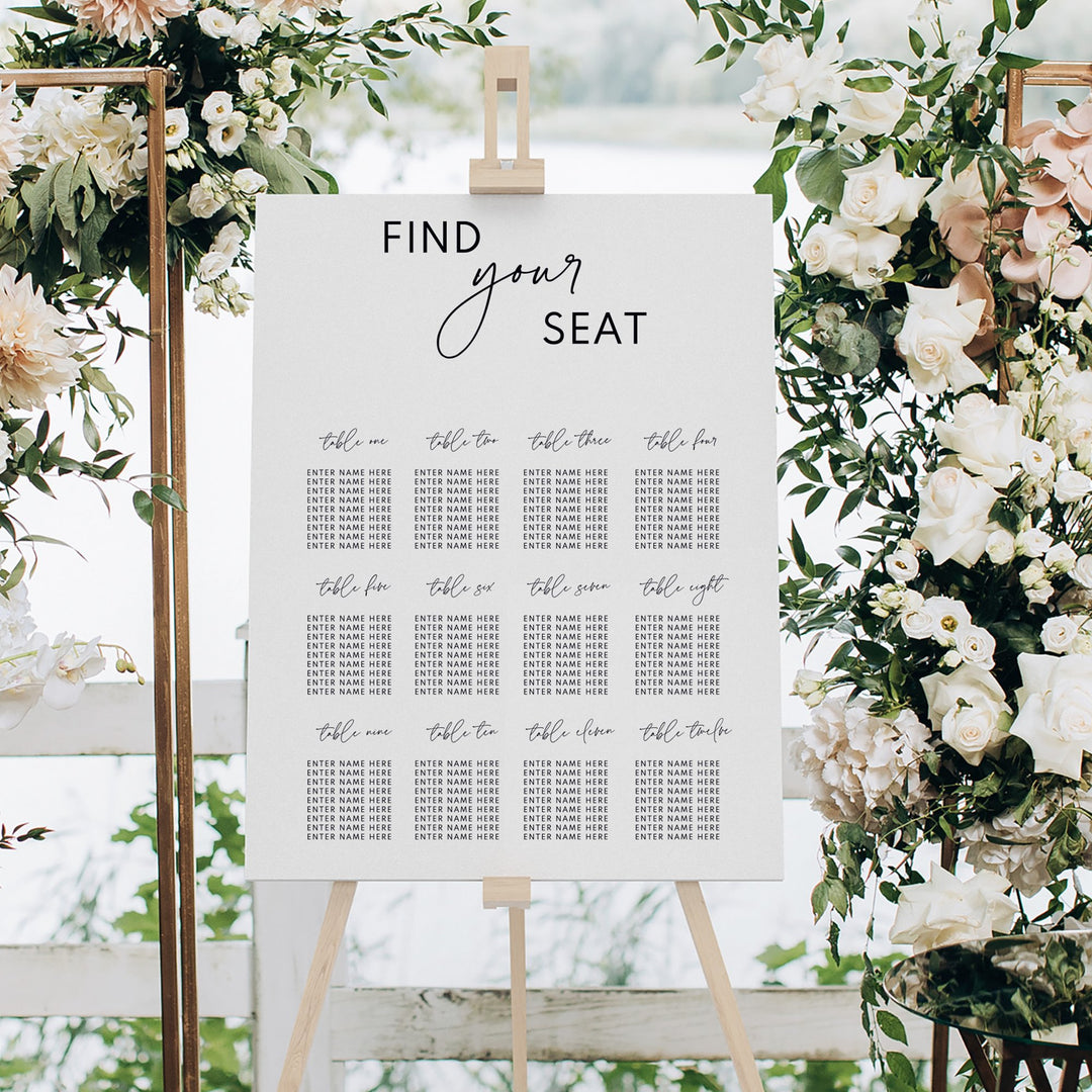 Wedding Seating Chart
