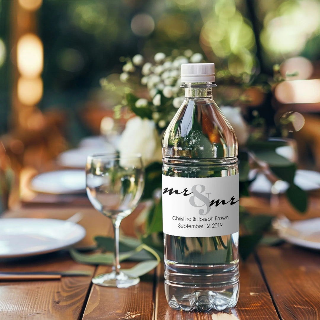 Wedding Water Bottle Labels