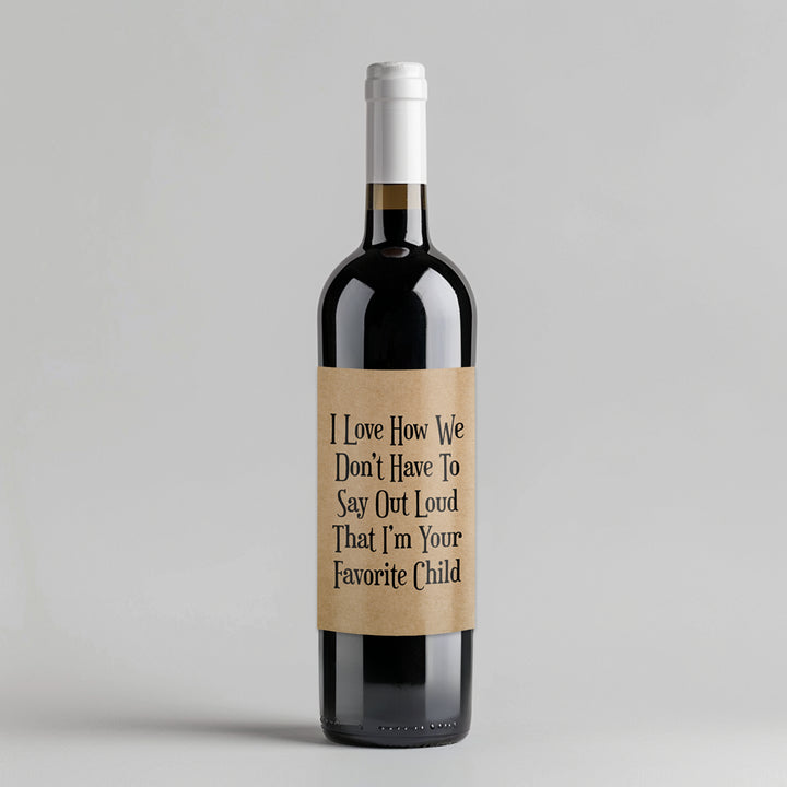 Favorite Child Wine Label