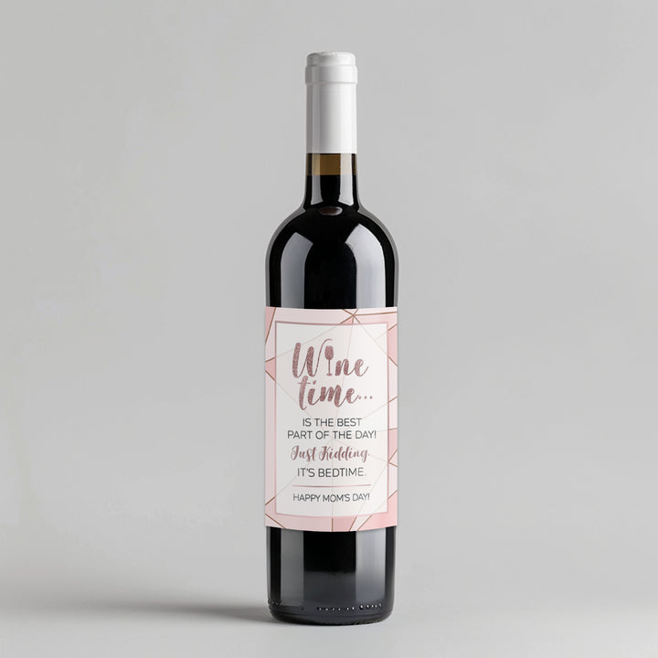 Mother's Day Wine Time Wine Label