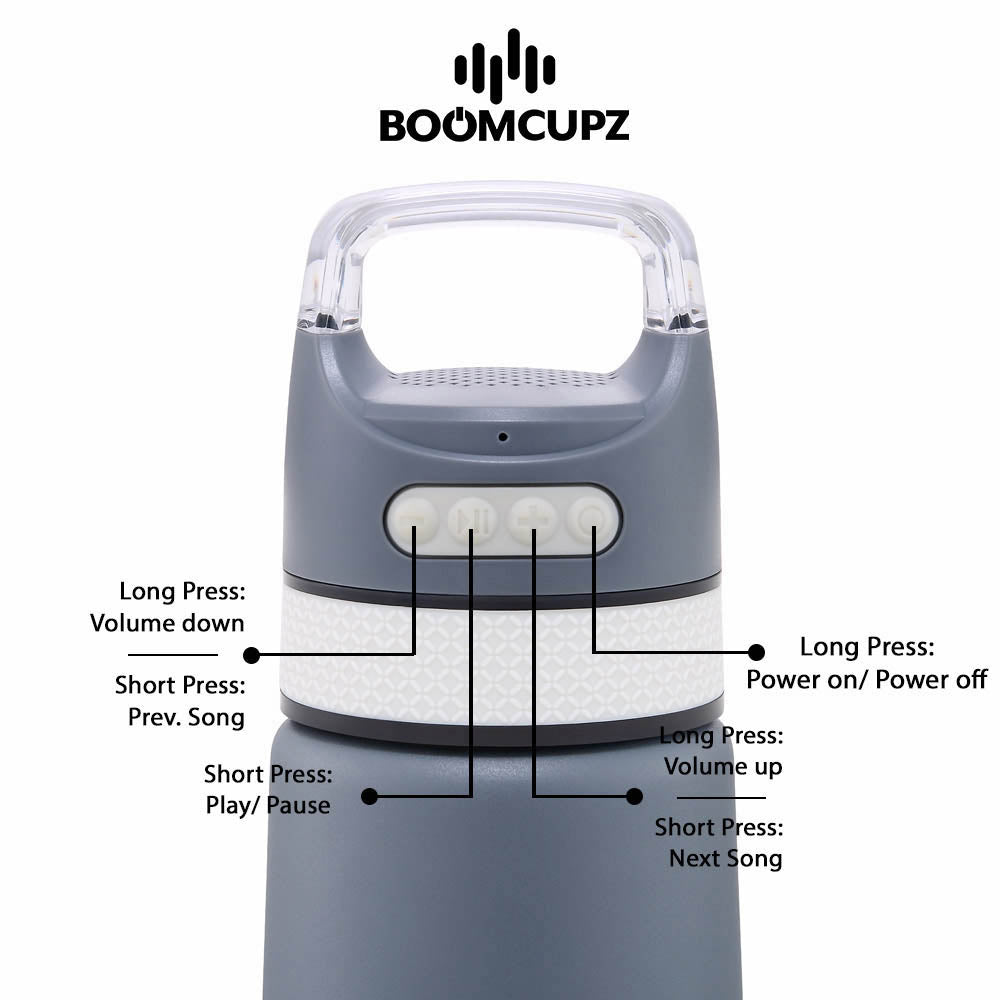 Custom Engraved Sportz 350 Bluetooth Speaker Cup – 12 oz Insulated Stainless Steel