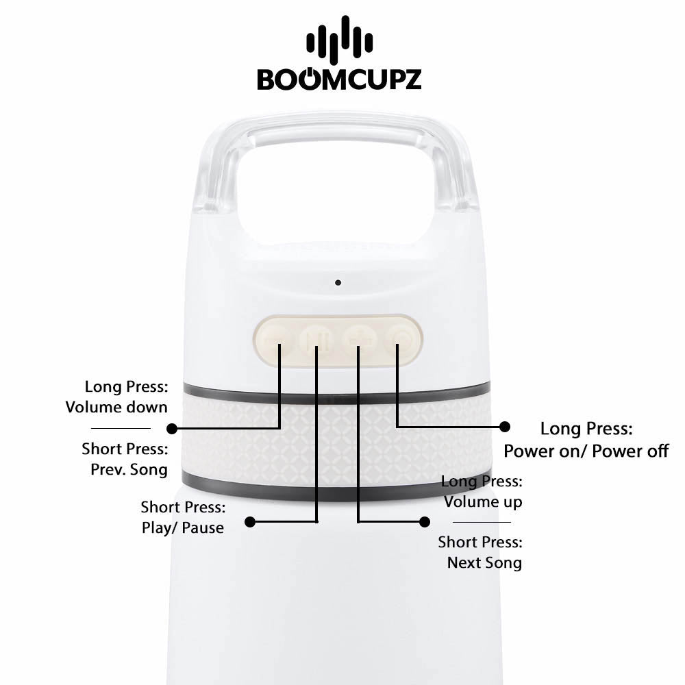 Custom Engraved Sportz 350 Bluetooth Speaker Cup – 12 oz Insulated Stainless Steel