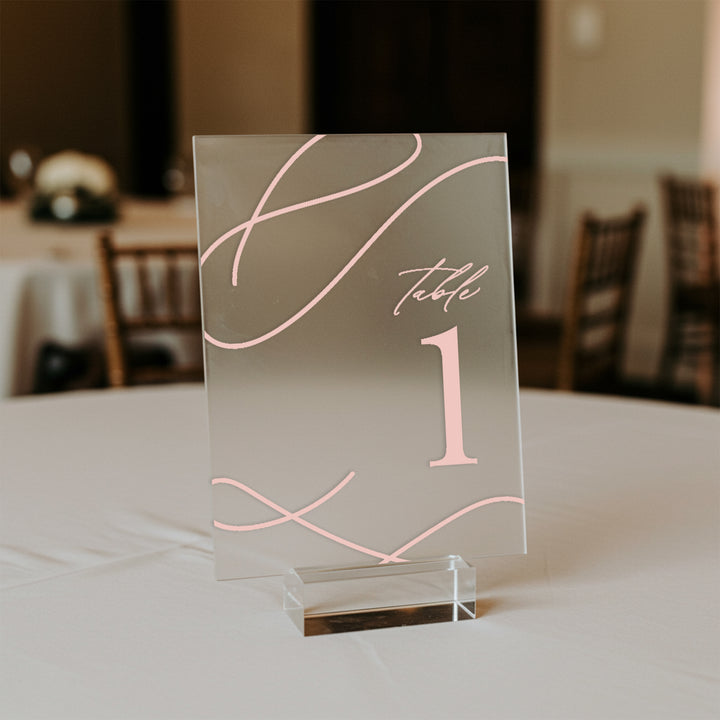 Ornate Acrylic Table Numbers