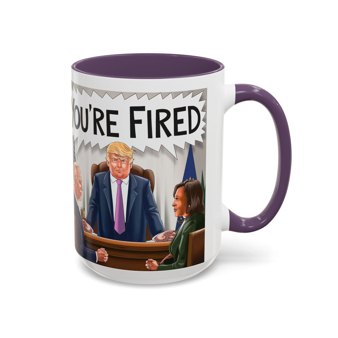 Funny Political Coffee Mug, You're Fired Trump Gift, Novelty Office Mug, Trump 2024, Political Statement Mug, Republican Gift - iCustomLabel