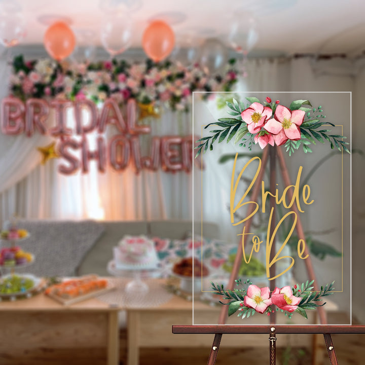 BRIDE TO BE BRIDAL SHOWER WELCOME SIGN - Wedding