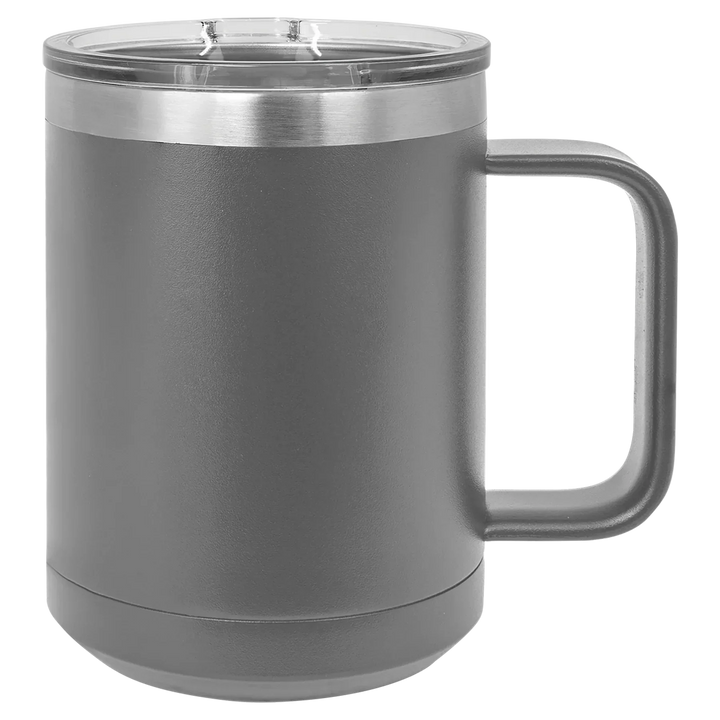 15oz Insulated Stainless Steel Mug | Customizable Blank Travel Mug - iCustomLabel
