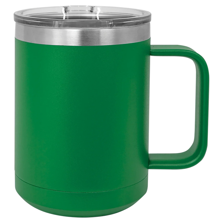 15oz Insulated Stainless Steel Mug | Customizable Blank Travel Mug - iCustomLabel