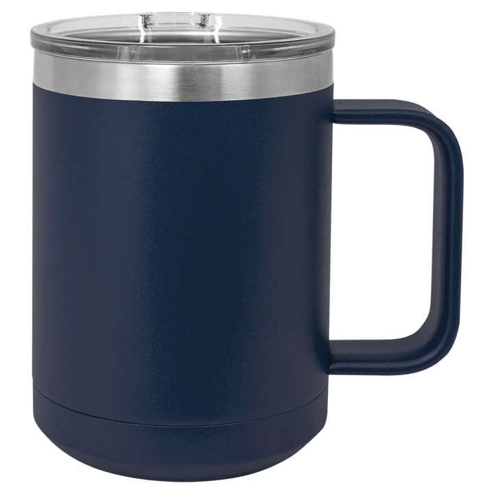 15oz Insulated Stainless Steel Mug | Customizable Blank Travel Mug - iCustomLabel