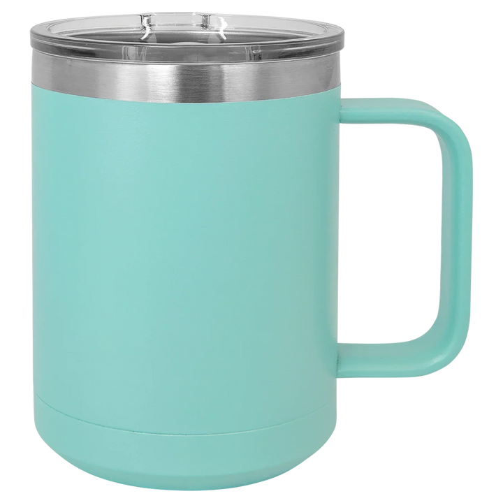15oz Insulated Stainless Steel Mug | Customizable Blank Travel Mug - iCustomLabel