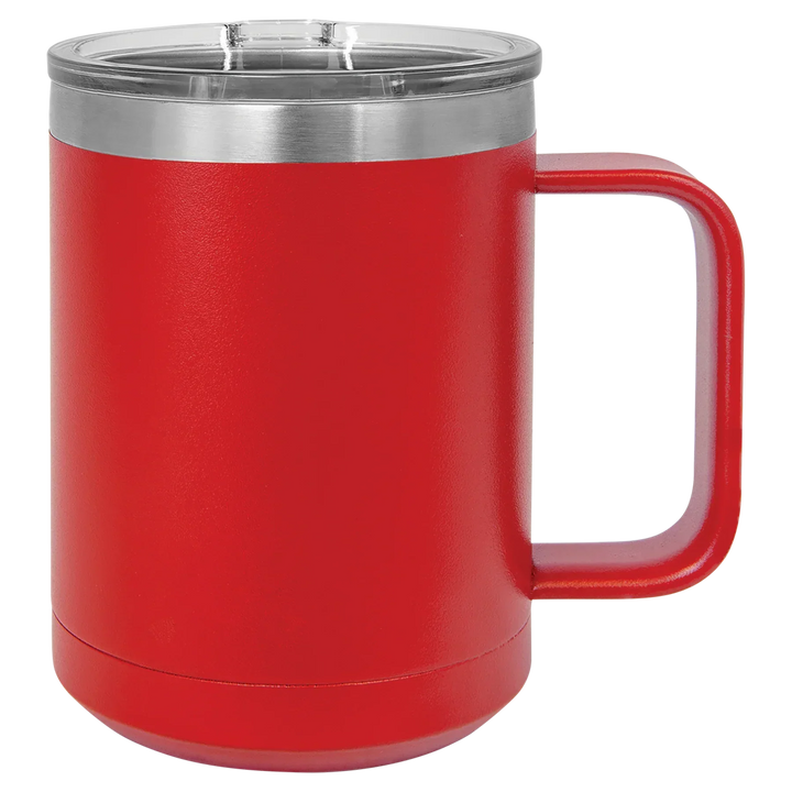 15oz Insulated Stainless Steel Mug | Customizable Blank Travel Mug - iCustomLabel